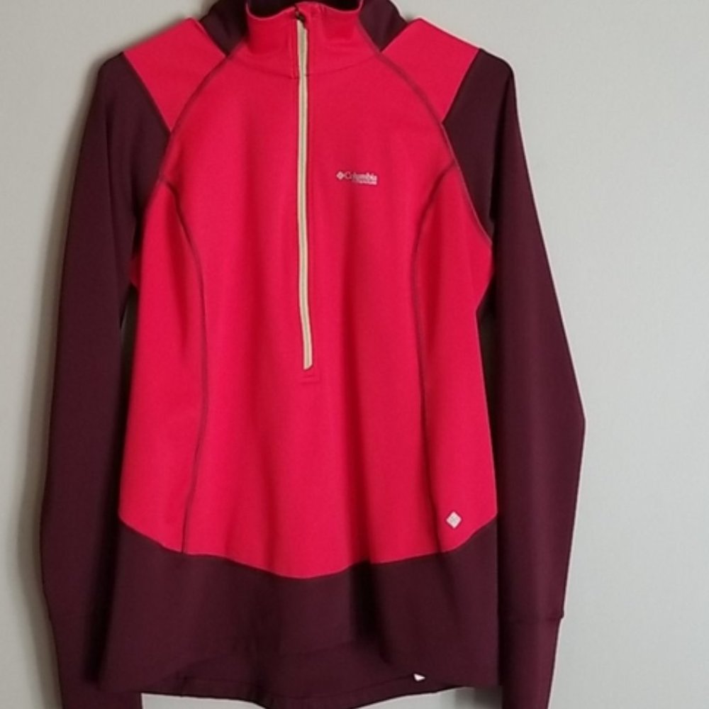 Columbia Omni-Wick Titanium Half Zip Sz M